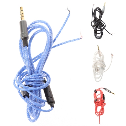 3.5mm 4pole Male Plug Jack DIY Replacement Headphone Audio Cable Maintenance Wire With MIC For Repair Upgrade Headphone Earphone ► Photo 1/1