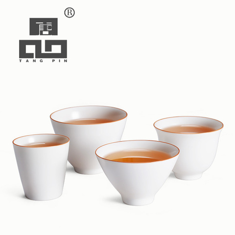 TANGPIN white ceramic tea cup ceramic teacups porcelain cup ► Photo 1/5