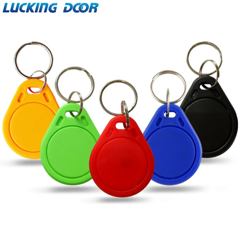 LUCKING DOOR 10pcs 13.56MHz IC Keyfobs Tags Access Control RFID Key Finder Card Token Attendance Management Keychain ► Photo 1/6