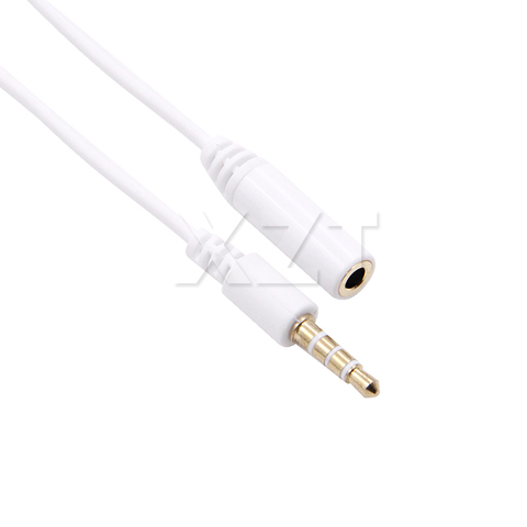 High Quality 3.5mm Male to Female 4 Pole  3 Ring TRRS Jack Stereo Audio Extension Cable 1M AV Extension Cable Audio Connector ► Photo 1/6