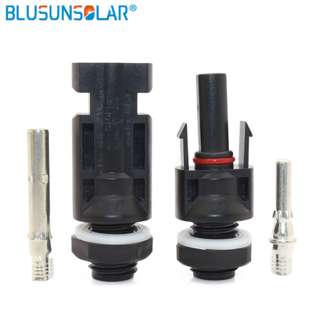 Solar Panel Mouted Connector for inverter M12 Thread Solar Panel Connector Pairs Male Female DC Solar Inverter Connector ► Photo 1/6