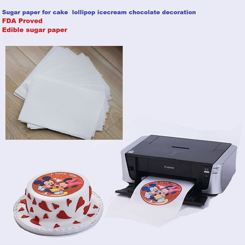 A4 10pcs/lot edible rice paper for cakes lollipop icecream chocolate food printing and decoration ► Photo 1/4