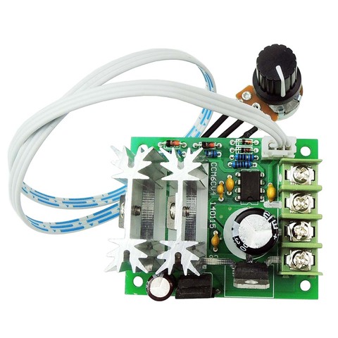 Free Shipping 6V 24V PWM 12V DC Motor Speed Controller 10A Pulse Width Modulator Switch Adjuster Control ► Photo 1/5