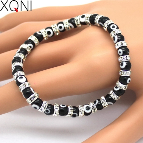 Good Gift!2017 New Fashion Evil Eye Charm Men's Bracelets Popular Bangles Mini Strand Beads Bracelets Jewelry! ► Photo 1/6