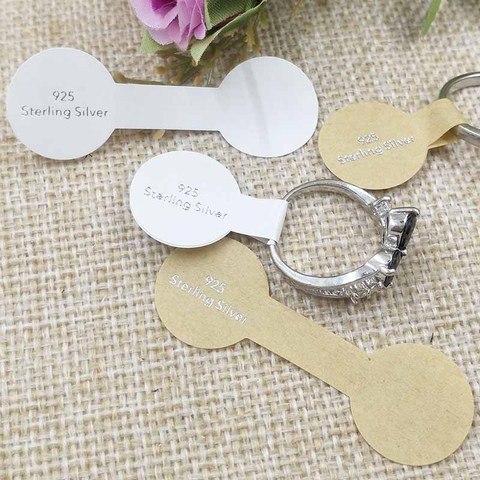 100pcs Paper Small Price Tags Stickers For Ring Necklace Bracelet