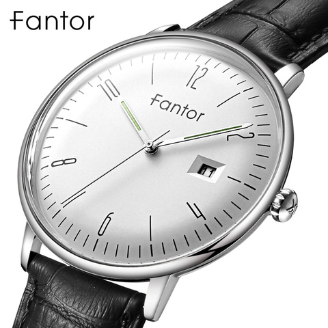 Fantor Brand Business Men Wristwatch Leather Date Luminous Hand montre homme Man in Wrist Quartz Watches for Men ► Photo 1/6