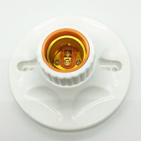 E27 LED Light Bulb Holder Round Square Fitting Socket with US Plug Switch E27 Base Hanging Lamp Socket for Home 6A 110V-220V ► Photo 1/4
