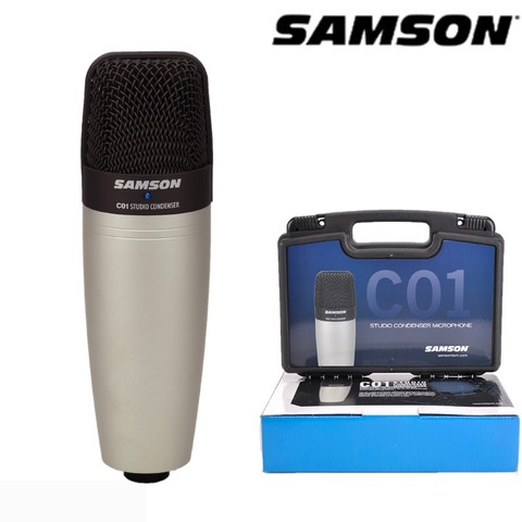 Original Samson C01 Large diaphragm condenser microphone professional for recording with case package ► Photo 1/6