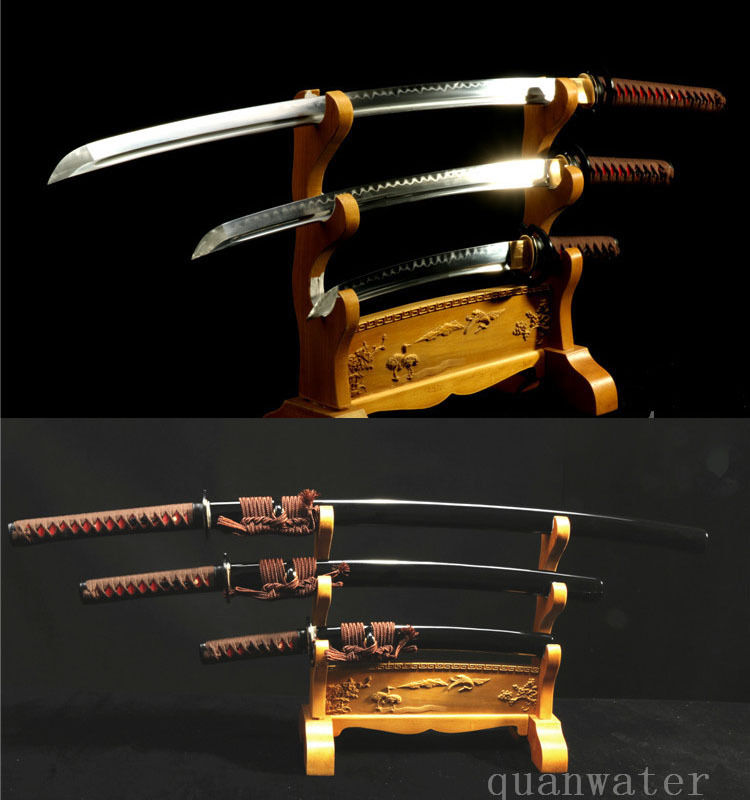 Buy Online 1095 High Carbon Steel Clay Tempered Japanese Swords Set Katana Walizashi Tanto Alitools Buy Online 1095 High Carbon Steel Clay Tempered Japanese Swords Set Katana Walizashi Tanto Alitools