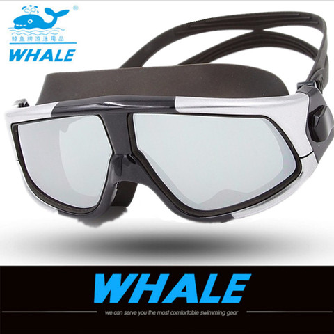 Whale Waterproof Large Frame Glasses Swimming Goggles Anti-Fog Swim Mask Whale Waterproof Large Frame Glasses Swimming Goggles Anti-Fog Swim Mask