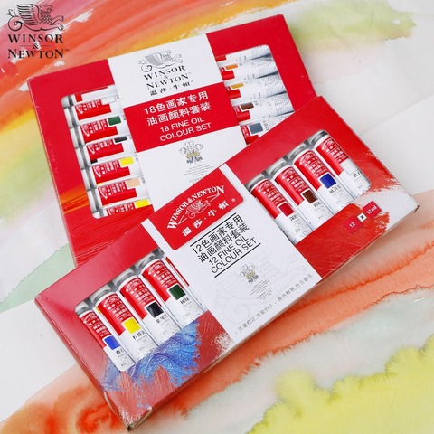 Winsor & Newton Fine Oil Colour Set 12 Colors 18 Colors Oil Paint 12ml ► Photo 1/5