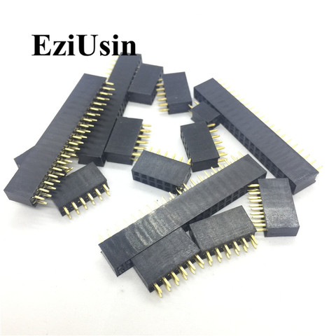 2.54mm Double Row Female 2~40P Breakaway PCB Board Pin Header socket Connector Pinheader 2*2/3/4/6/10/12/16/20/40Pin For Arduino ► Photo 1/2