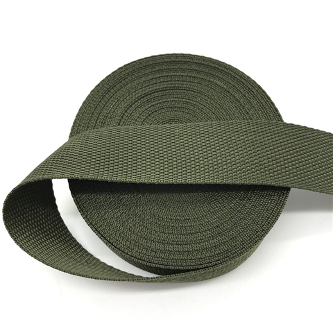 15mm 20mm 25mm 30mm 38mm Wide 5yards Army green Strap Nylon Webbing Knapsack Strapping Bags Crafts ► Photo 1/1
