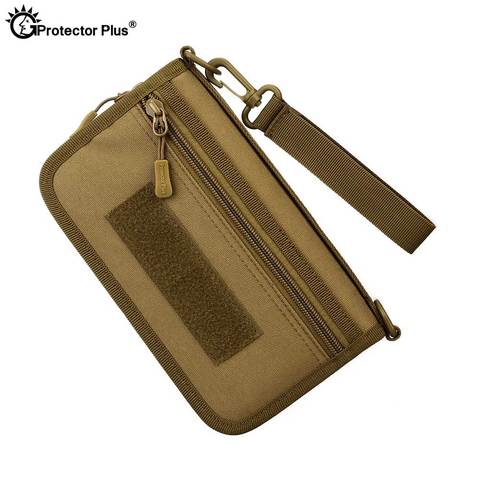 PROTECTOR PLUS Tactical Handbag Men 6 inches phone Passport Travel Camouflage wallet Nylon Purse Hiking Camping Molle bag ► Photo 1/1