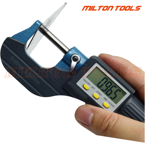 0-25mm 0.001 mm digital electronic outside micrometer 0-25 mm with Extra Large LCD Screen measuring tools With Retail Box ► Photo 1/1