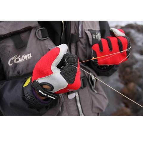 Fishing finger protector Fishing Gloves anti-cut with Imported sheepskin fingerless anti slip Waterproof gloves for fishing ► Photo 1/6