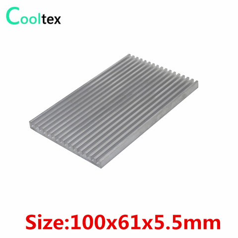(Special Offer) 100x61x5.5mm Aluminum Heatsink Radiator Heat Sink  for Chip RAM LED IC Electronic cooler cooling ► Photo 1/3