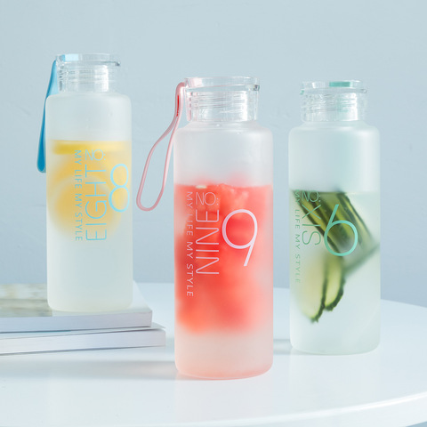 NEW 280ML Sport Fruit Lemon Juice Drinking Bottle Infuser Clear Plastic Water  Bottle - AliExpress