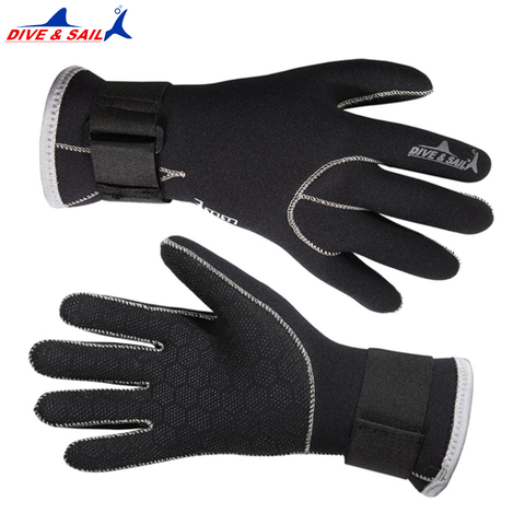 Dive sail 3mm Neoprene Diving Gloves Dive&sail High Quality Gloves for Swimming Keep Warm Swimming Diving Equipment Brand new ► Photo 1/6