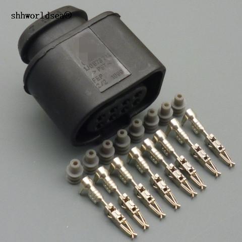 shhworldsea 1J0973714 Connector Auto Electric Plug Harness Wire 8 Pin For VW Golf Jetta Passat For Audi A4 A5 A6 A8 TT Q5 2010 ► Photo 1/4