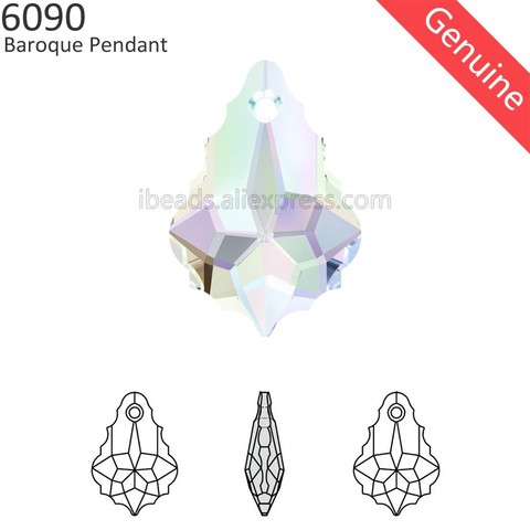 (1 piece) 100% Original Crystal from Swarovski 6090 Baroque Pendant Austrian Rhinestone loose beads for DIY jewelry making ► Photo 1/5