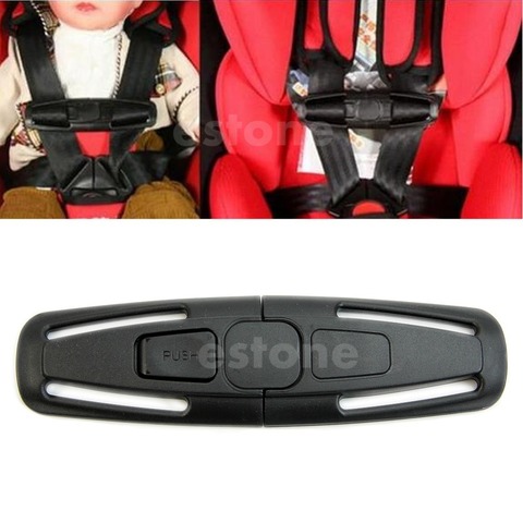 Durable Black Car Baby Safety Seat Strap Belt Harness Chest Child Clip Safe Buckle 1pc ► Photo 1/5