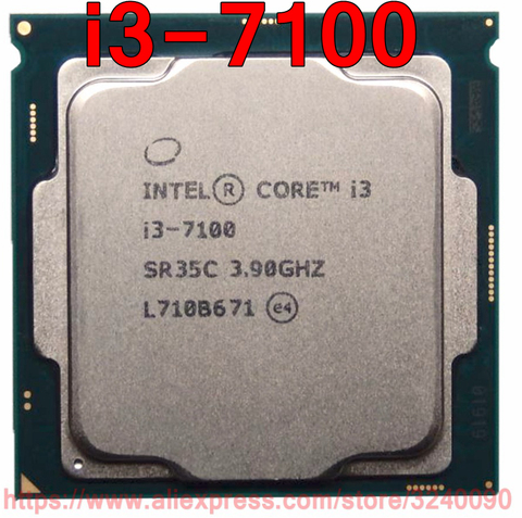 NEW ! Original Intel CPU Core 7 series i3-7100 Processor i3 7100 3.90GHz 3M Dual-Core Socket 1151 free shipping speedy ship out ► Photo 1/1