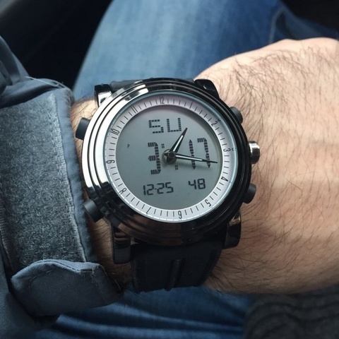 SINOBI Digital Sports Watch Men Chronograph Men's Wrist Watches Waterproof Black Watchband Male Military Geneva Quartz Clock ► Photo 1/6