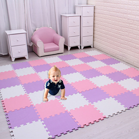 Baby EVA Foam Puzzle Play Mat /kids Rugs Toys carpet for childrens Interlocking Exercise Floor Tiles,Each:29cmX29cm ► Photo 1/6