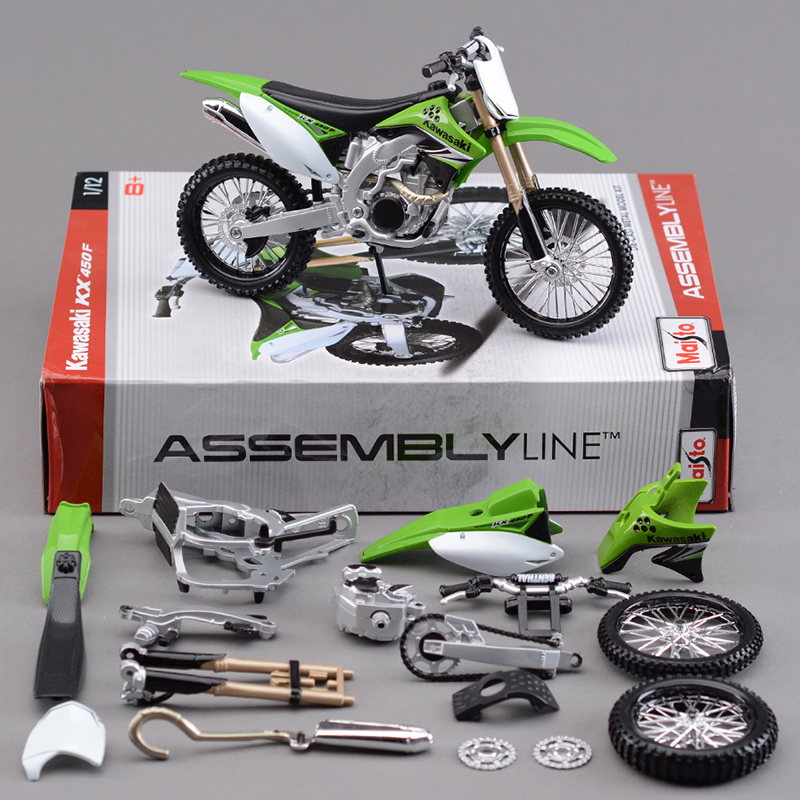 DIY Maisto 1:12 scale ASSEMBLY Kit for Yamaha YZ450F Motorcycle DieCast Moto Toy 