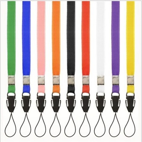 (10pcs/lot )colourful  nylon Tags Lanyard Neck Strap for ID Pass Card Phones Camera  Holder  Hang Rope Lariat Lanyard ► Photo 1/4