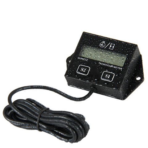 Digital Engine RPM Gauge Tach Hour Meter Tachometer Inductive For Gasoline Motorcycle Marine chainsaw pit bike Boat Wholesale ► Photo 1/6