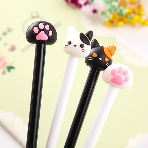 1 Pieces Lytwtw's Cartoon Cat Claw Kawaii School Supply Office Stationery Gel Pen Handles Creative Cute gift ► Photo 1/6