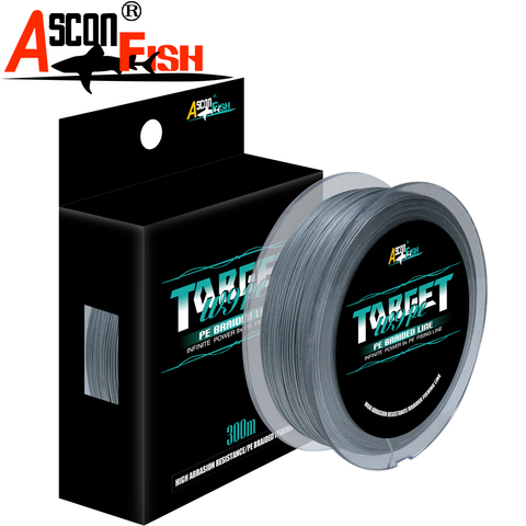 Ascon Fish 9 Strands 300m Braided Fishing Line For Cord Fishing Carp 9 Braid Thread Multifilament Line 15-310LB Rope ► Photo 1/5