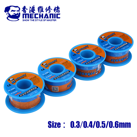 MECHANIC Rosin Core Solder Tin Wire 0.3/0.4/0.5/0.6mm FLUX 1.0-3.0% Solder Welding Tin Wire Soldering Wire Roll 40g ► Photo 1/1