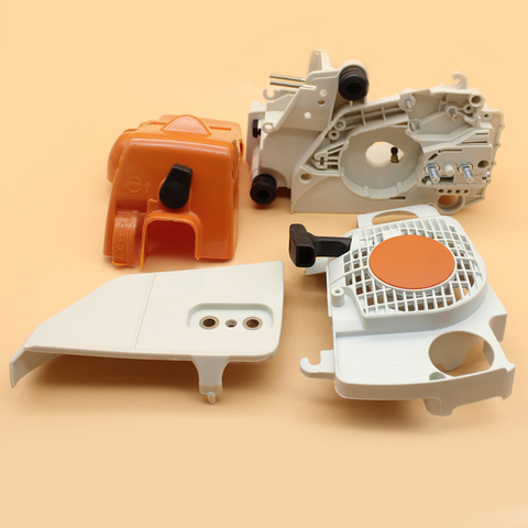 Crankcase Housing Clutch Cover Recoil Starter Kit For STIHL MS180 MS170 018 017 MS 180 170 Gasoline Chainsaw Plastic Spare Parts ► Photo 1/6