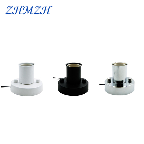 E27 E14 Lamp Holder for DIY Lighting 80mm Straight Plate E27 E14 Lamp Base High Temperature Resistant Ceramic Screw ► Photo 1/5
