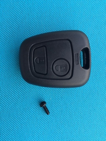 1PC REPLACEMENT KEY BLANK For PEUGEOT 107 207 307 407 106 206 306 406 2 BUTTON REMOTE KEY FOB CASE SHELL COVER NO LOGO ► Photo 1/6