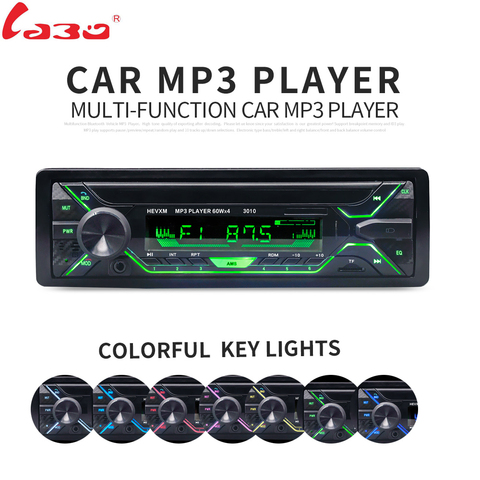 LaBo Car Radio Stereo Player Bluetooth Phone AUX-IN MP3 FM/USB/1 Din/remote control 12V Car Audio Auto 2022 Sale New ► Photo 1/6