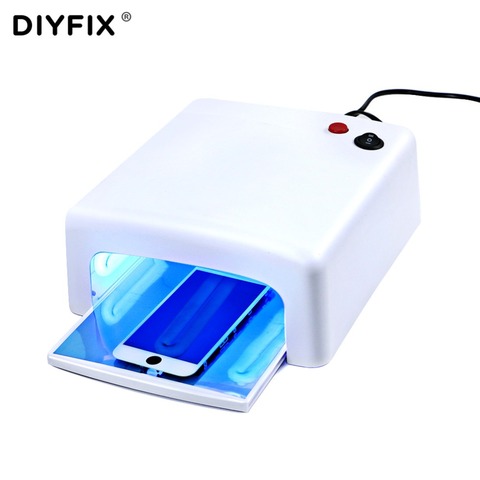 DIYFIX UV Lamp Green Oil Fast Curing Light for Mobile Phone Logic Board CPU NAND Chip Repair Tool Nail Dryer LED Light EU Plug ► Photo 1/6