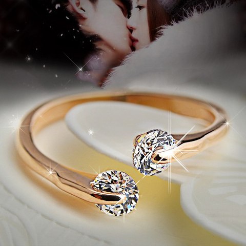New Fashion Women's Ring Opening Can Be Adjusted Jewelry Gifts  Color Drop Shipping ► Photo 1/6