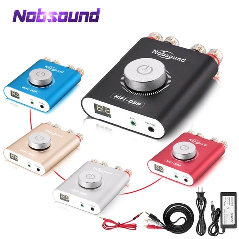 Nobsound HiFi NS-20G Mini Bluetooth 5.0 TPA3116 Digital Power Amplifier Hifi DSP Stereo Headphone Amp 100W+100W With Adapter ► Photo 1/6