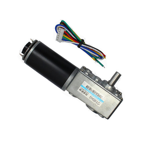 GW4058-31ZY DC Worm Gear Motor with Magnetic Hall Encoder ► Photo 1/1