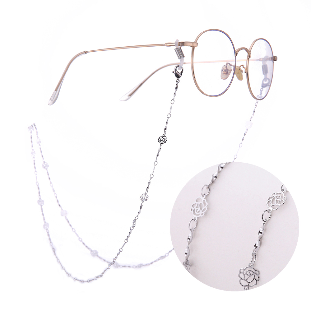 Women Fashion Hollow Moon Star Eyeglass Chain Eyeglass Sunglasses Reading  Metal Glasses Chain Eyewears Cord Holder Jewelry