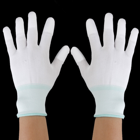 2 Pairs Quilting Gloves Nylon Sewing Mittens Fingertip High Grip Work Glove Machine Anti-static Luvas Home Garden Cleaning Tool ► Photo 1/6
