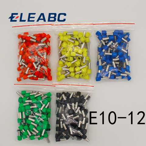 E10-12 Tube insulating Insulated terminals 10MM2 Cable Wire Connector 100PCS/Pack Insulating Crimp Terminal Connector E- ► Photo 1/6