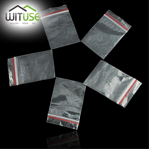 WITUSE 11.11 Promotion Sale 100pcs 4x6CM Zip Lock Top Clear Square Poly Plastic Reclosable Storage Candy Gift Bags ► Photo 1/5