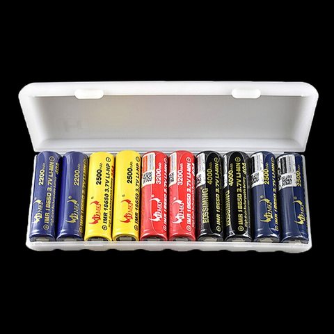 1PC White 10X18650 Battery Holder Case Organizer Container 18650 Storage Box Holder Hard Case Cover Battery Holder ► Photo 1/6