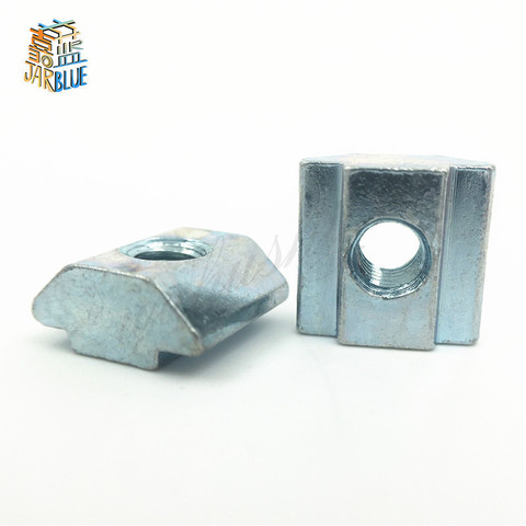50pcs/lot T Sliding Hammer Nut block Square nuts M5 Nut 2022 Aluminum Profile slot 6 Zinc Coated Plate Aluminum Accessories ► Photo 1/4