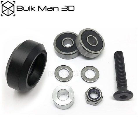 10Sets/Lot Strong Solid Derlin V Wheel Kit for V-Slot rail, OX CNC, V Slot, delrin solid v wheel kit ► Photo 1/1